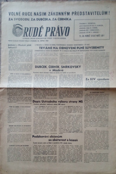 Rudé právo, 26. srpna 1968
