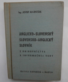 Anglicko-Slovenský, Slovensko-Anglický slovník
