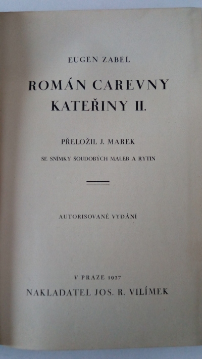 Román carevny Kateřiny II.