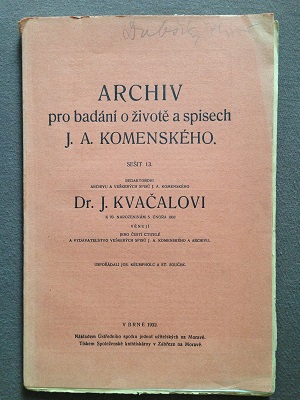 Archiv pro bádání o životě a spisech J. A. Komenského