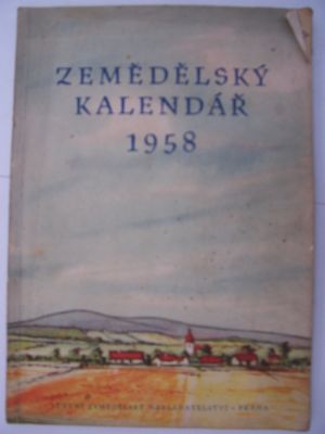 Zemědělský kalendář 1958