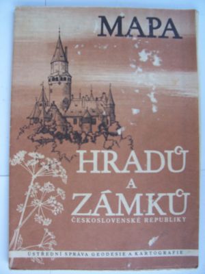 Mapa hradů a zámků Československé republiky