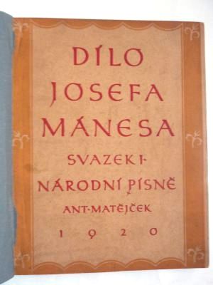 Josefa Mánesa Národní písně