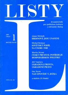 Listy 1998 číslo 1