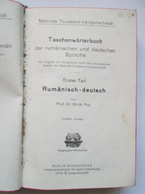 Dictionar portativ roman-german si german-roman