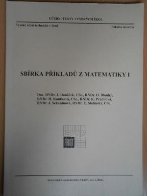 Sbírka příkladů z matematiky I