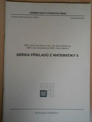 Sbírka příkladů z matematiky II
