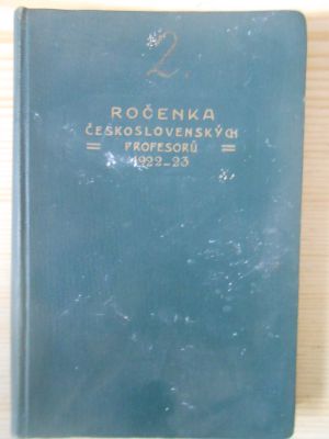 II. Ročenka československých profesorů 1922-23