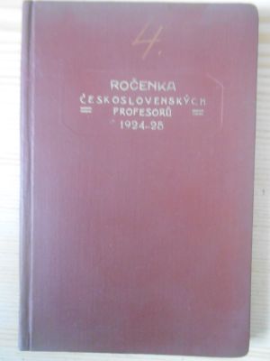 IV. Ročenka československých profesorů 1924-25