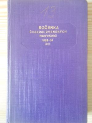 XIII. Ročenka československých profesorů 1933-34