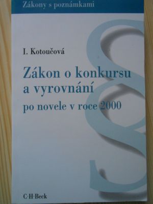 Zákona o konkursu a vyrovnání po novele v roce 2000