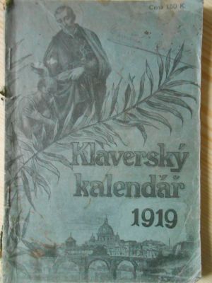 Klaverský kalendář na rok Páně 1919