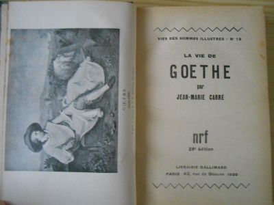 La vie de Goethe