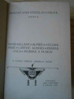 Sebrané spisy Vítězslava Hálka - svazek II.