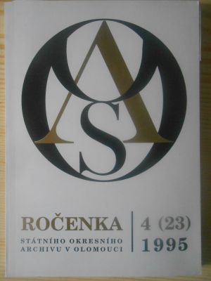 Ročenka státního okresního archivu v Olomouci 4/1995