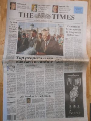 The Times - Saturday November 14 1992