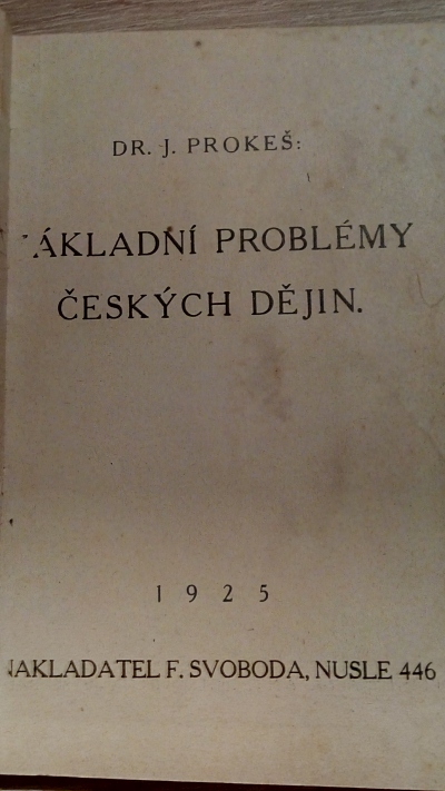 Základní problémy českých dějin
