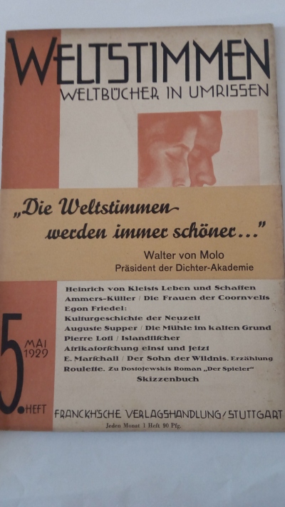 Weltstimmen č.5/1929