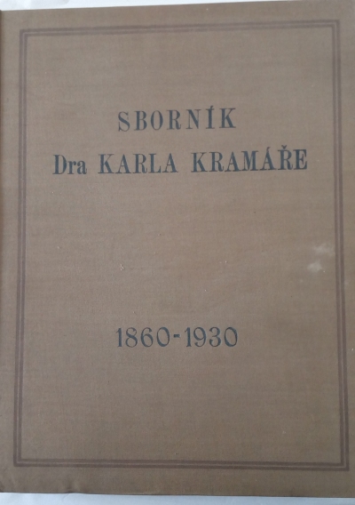 Sborník Dra Karla Kramáře 1860-1930