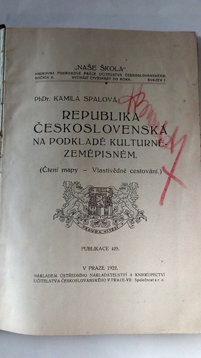 Republika československá na podkladě kulturně-zeměpisném