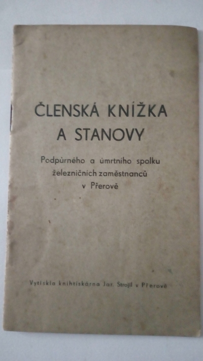 Členská knížka a stanovy