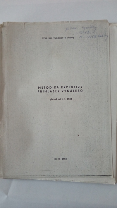Metodika expertizy přihlášek vynálezů