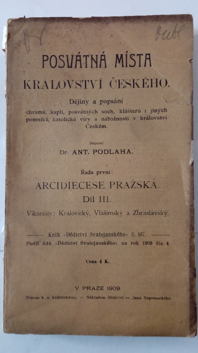 Posvátná místa království českého -  řada Arcidiecese pražská, díl III.