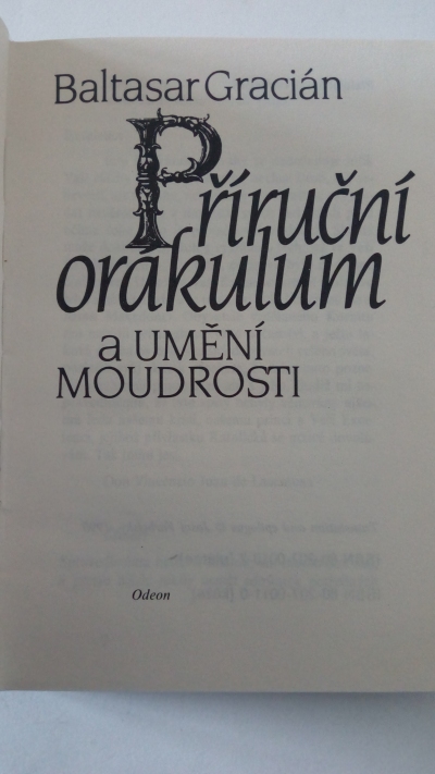 Příruční orákulum a umění moudrosti