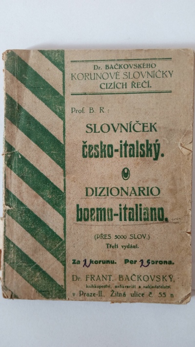 Slovníček česko-italský (dizionario boemo-italiano)