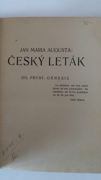 Český leták a další