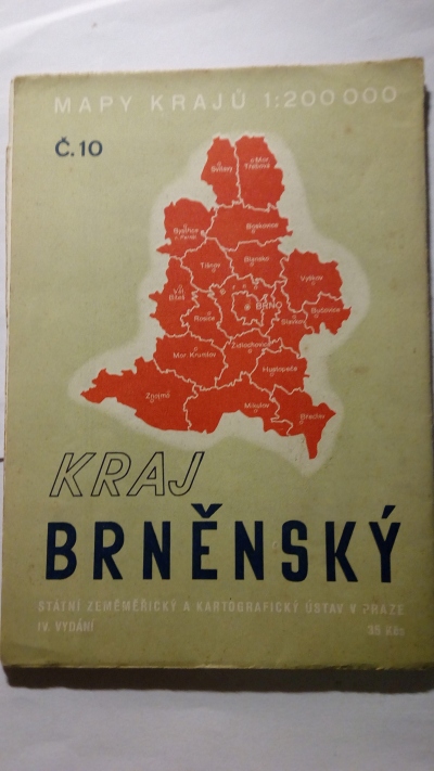 mapa Kraj brněnský