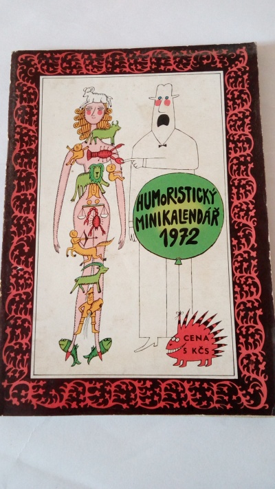Humoristický minikalendář Dikobrazu 1972