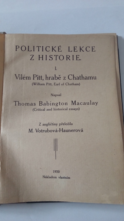 Politické lekce z historie I.