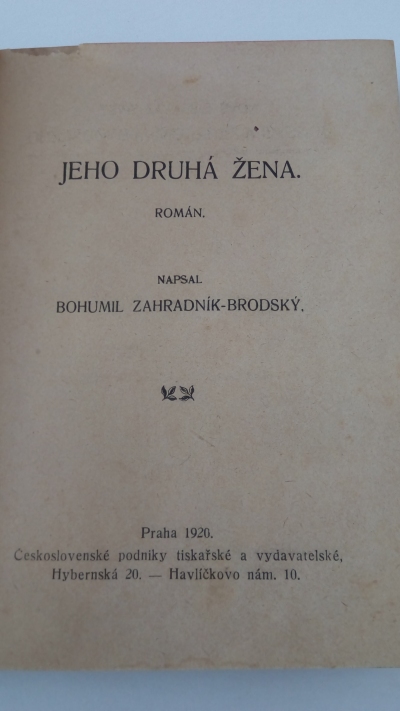 Jeho druhá žena.