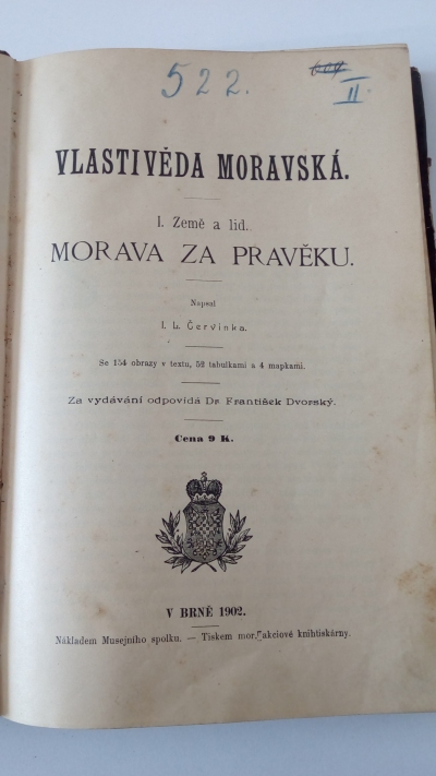 Vlastivěda moravská – I. Země a lid