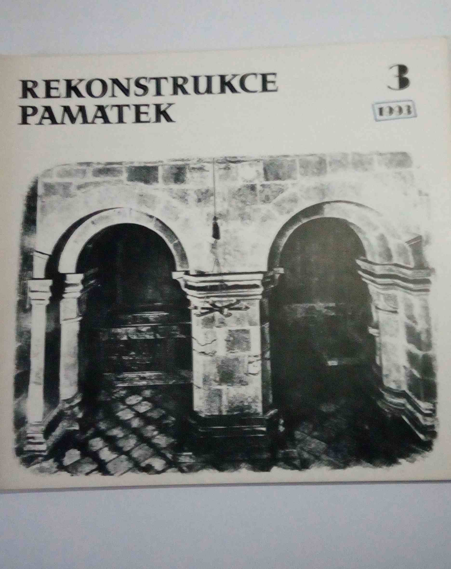 časopis Rekonstrukce památek, č. 3/1993