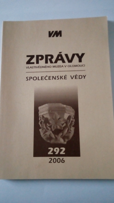 Zprávy Vlastivědného ústavu v Olomouci, č. 292