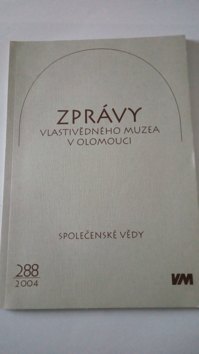 Zprávy Vlastivědného ústavu v Olomouci, č. 288