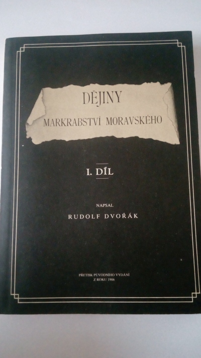 Dějiny Markrabství moravského, 1. díl