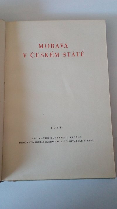 Morava v českém státě