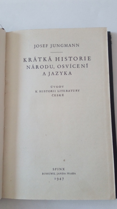 Krátká historie národu, osvícení a jazyka