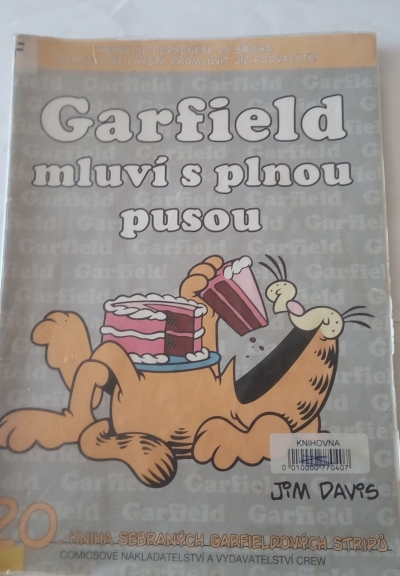 Garfield mluví s plnou pusou