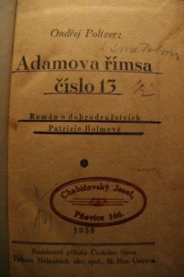 Adamova římsa číslo 13