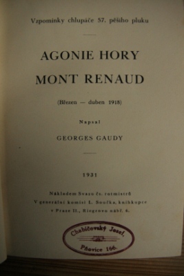 Agonie hory Mont Renaud