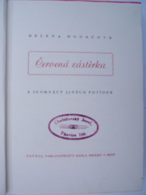 Červená zástěrka