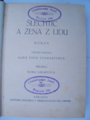 Šlechtic a žena z lidu