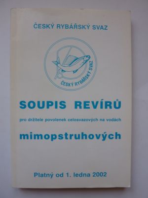 Soupis revírů pro držitele povolenek celosvazových na vodách mimopstruhových
