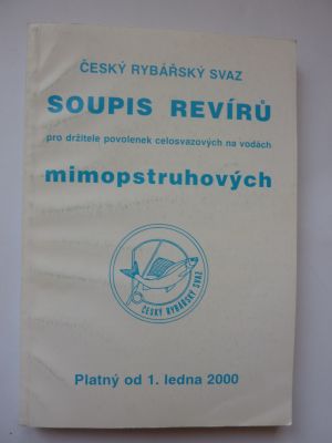 Soupis revírů pro držitele povolenek celosvazových na vodách mimopstruhových