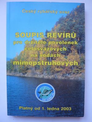 Soupis revírů pro držitele povolenek celosvazových na vodách mimopstruhových