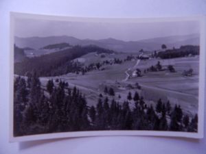 Pohled na Gruň a hotel Charbulákův
